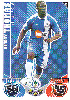 Hendry Thomas Wigan Athletic 2010/11 Topps Match Attax #335